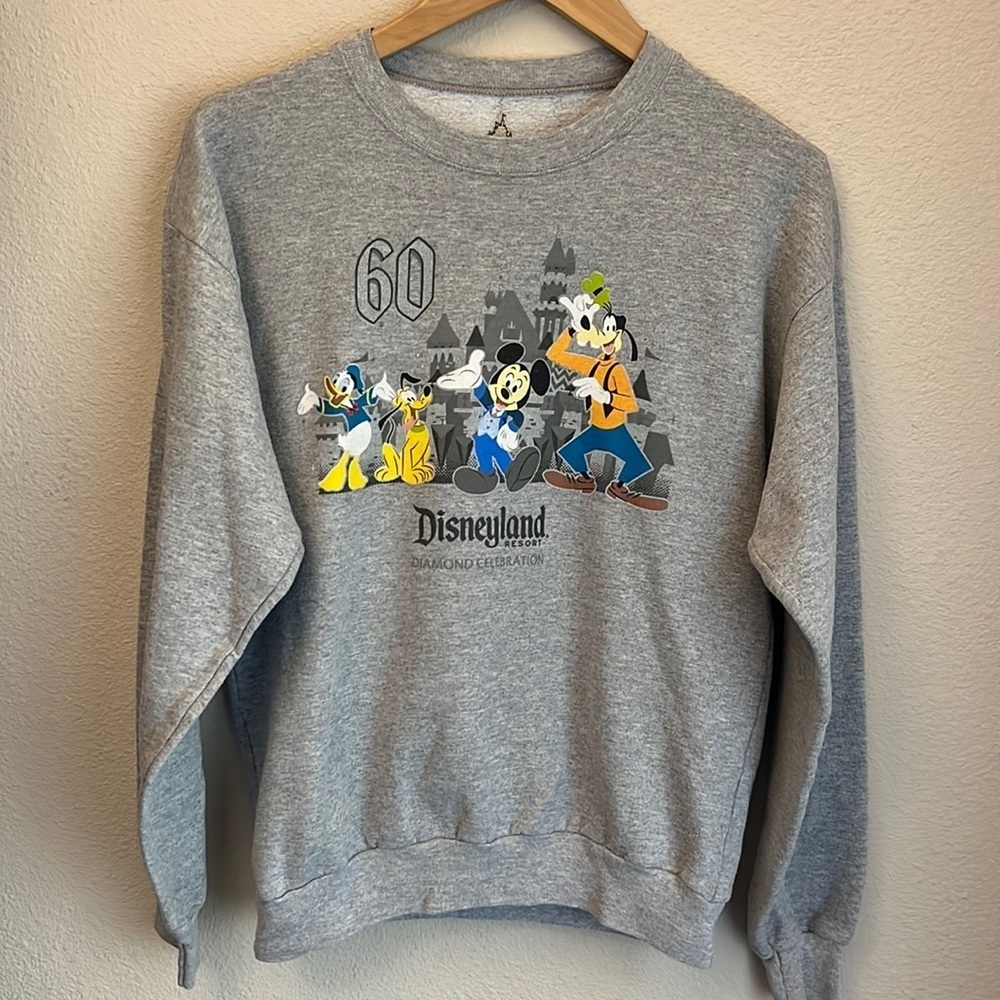 Child Disneyland Sweatshirt. Crew neck. Size L